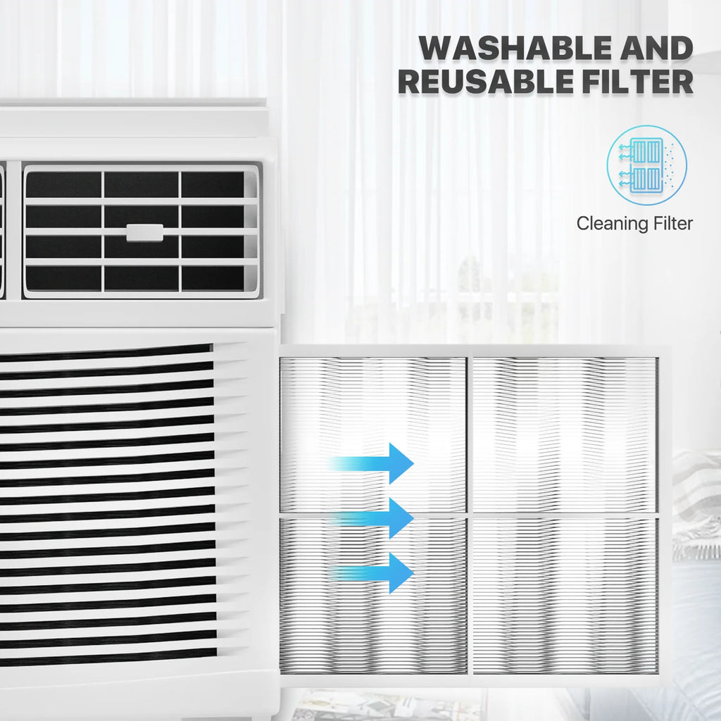 5,000 BTU Mechanical Window Air Conditioner with Multi-Speed Fan, White V581663