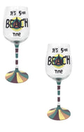 Hand Painted Wine Glass Set G8329