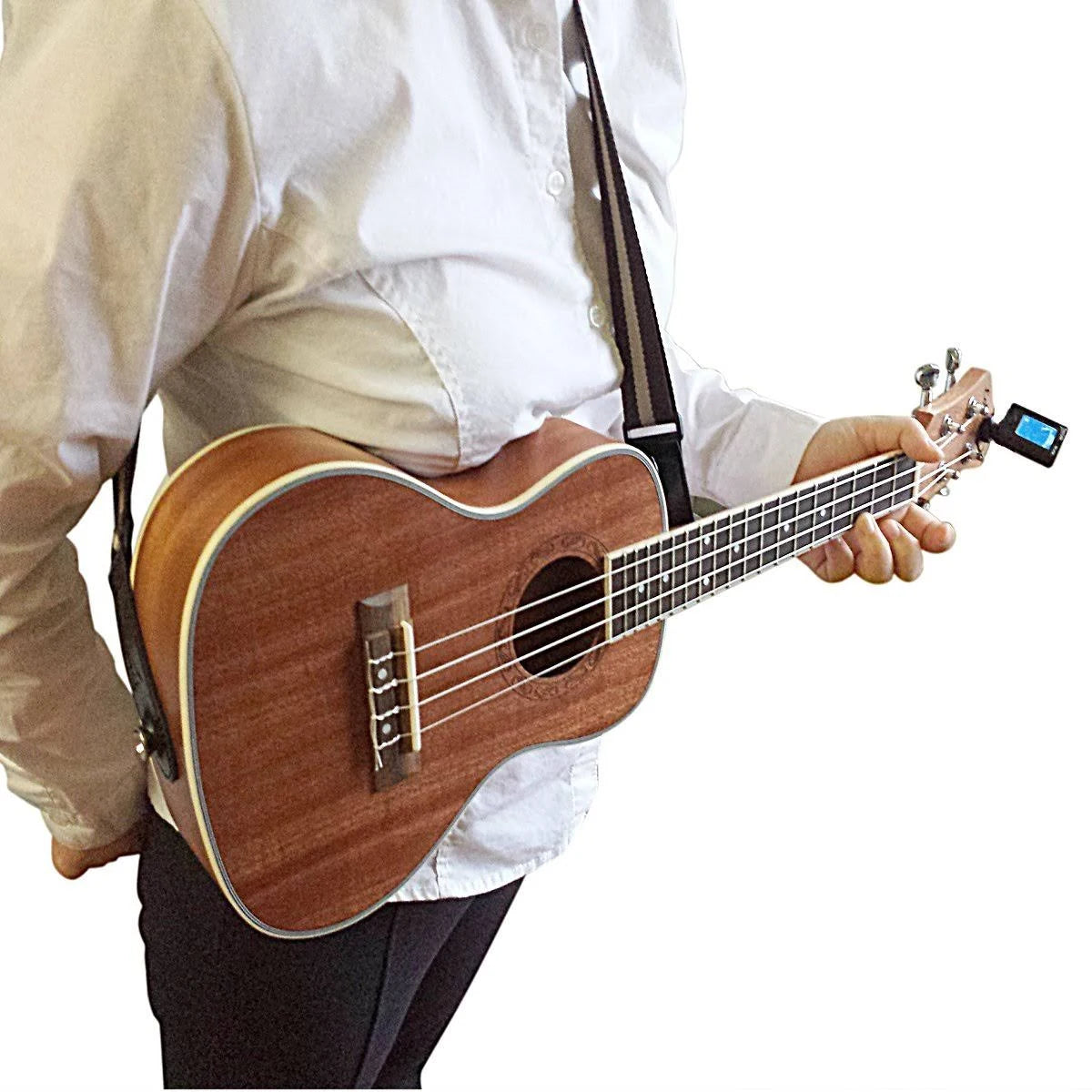 Tenor Ukulele Bundle with Strap, Case, Tuner, Picks, Pick Holder, Aquila Strings Q2893