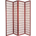 4 Panel Japanese Shoji Style Room Divider E2394
