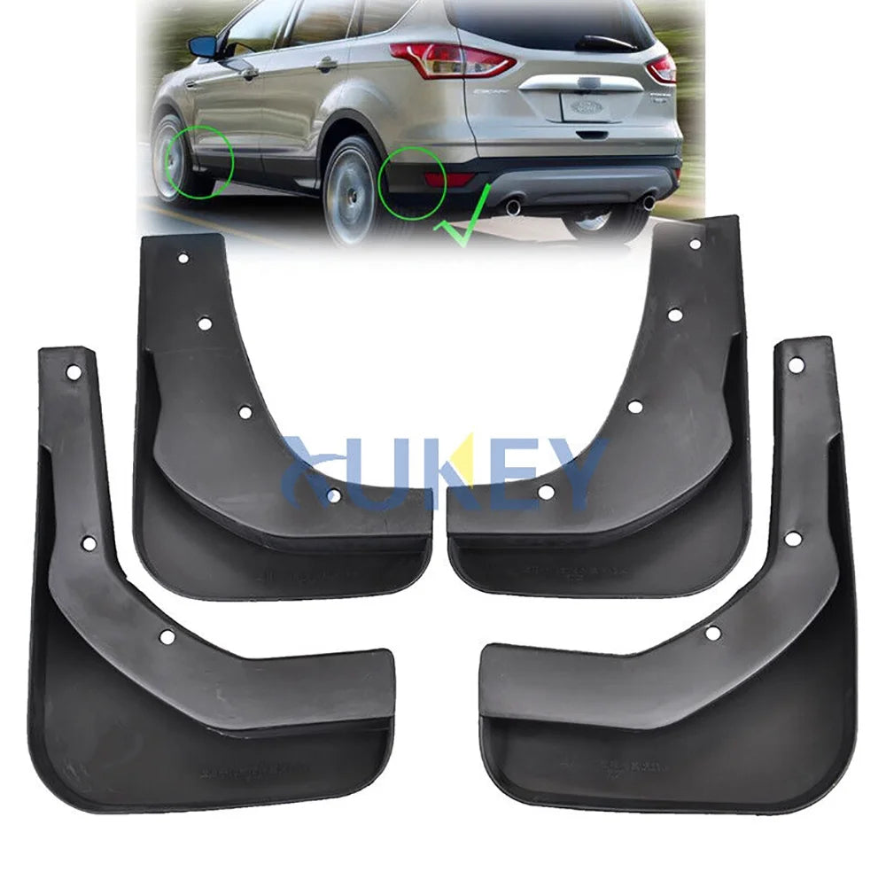 Black Mud Flaps Splash Guards for Ford Escape Z483137