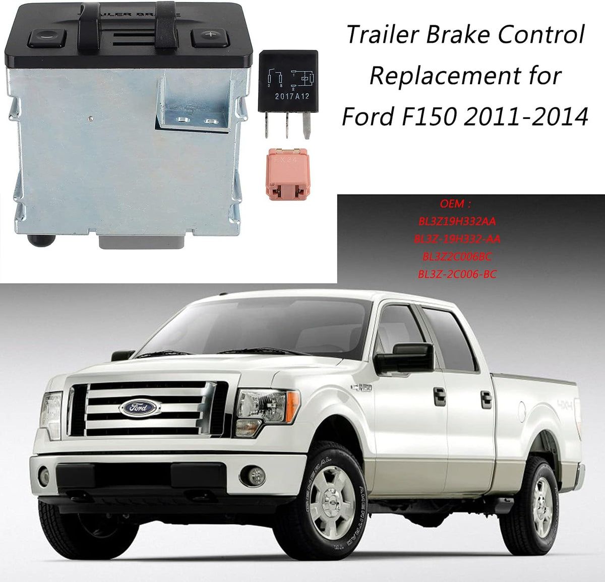 Trailer Brake Controller Module for Ford F150 E399
