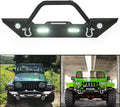 Front Bumper with Winch Plate LED Lights D-rings O684