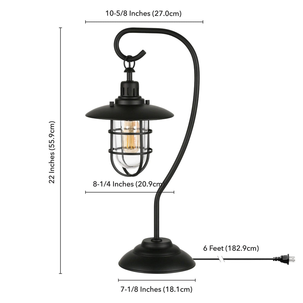 Blackened Bronze Nautical Lantern Lamp P698