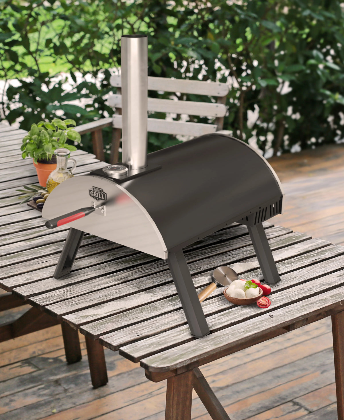 Black Charcoal Pizza Oven K74012