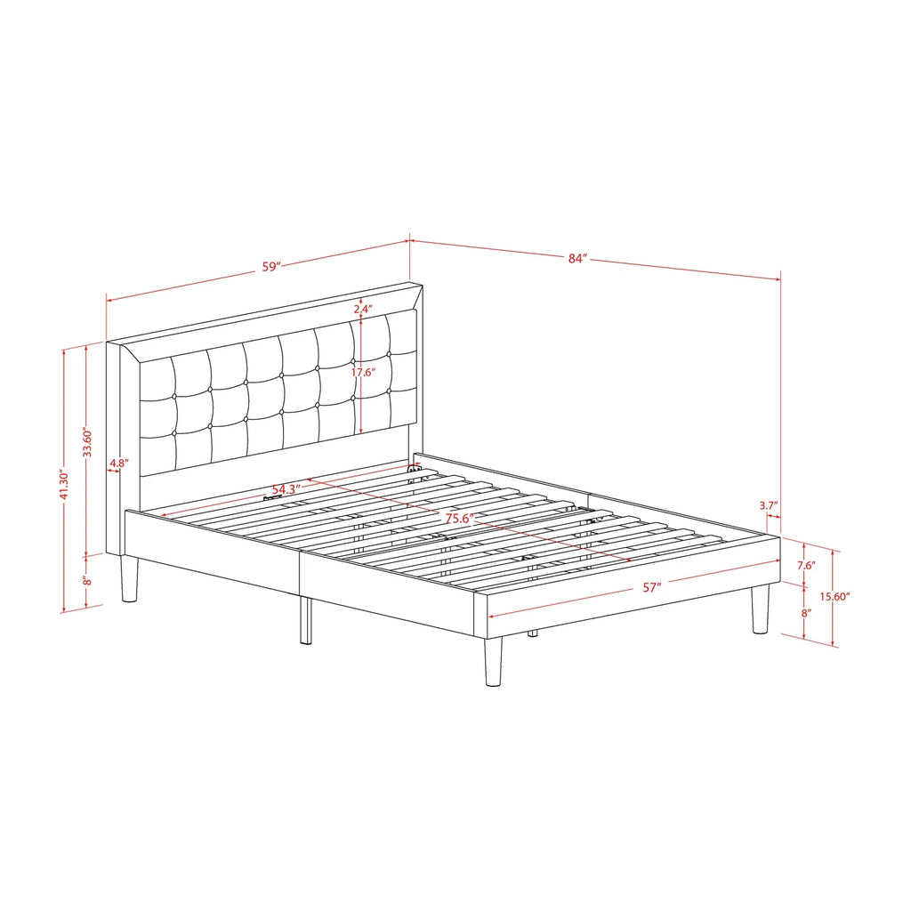 2-piece Wood Full Bedroom Set E950747
