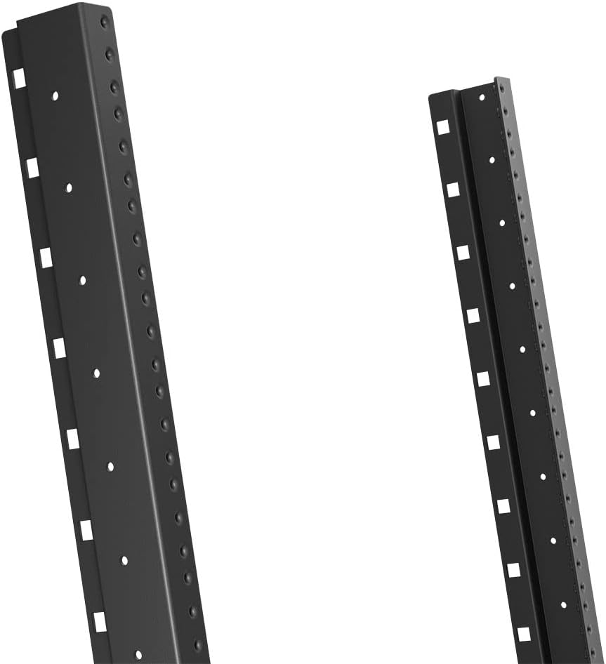 12U 2-Post Open Frame Desk Rack Threaded Pack of 2 B959
