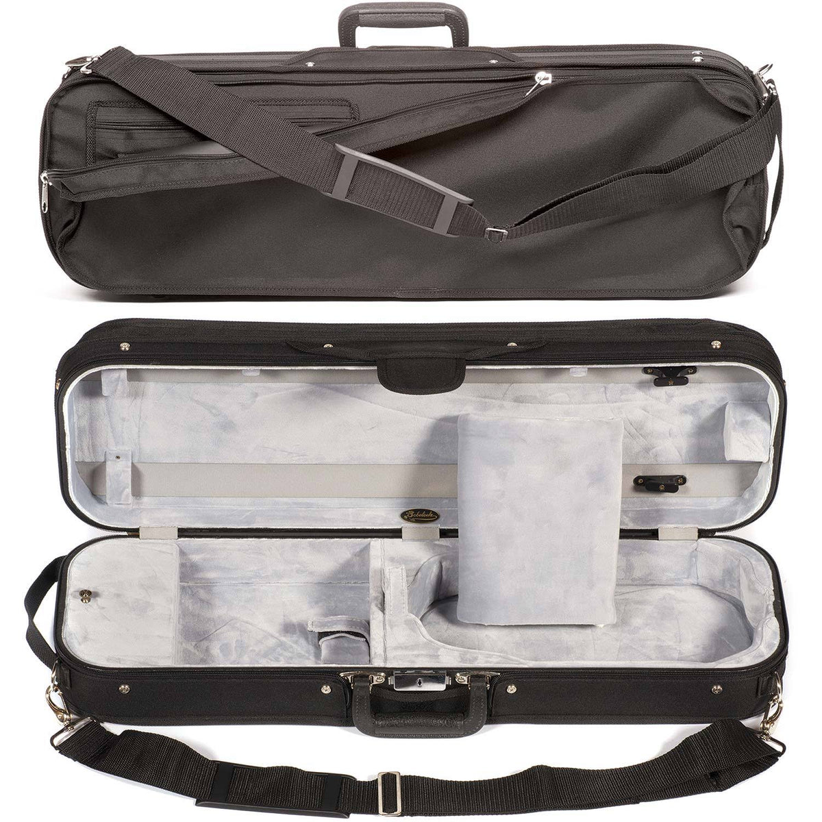 Oblong Violin Case with Gray Velour Interior V84653