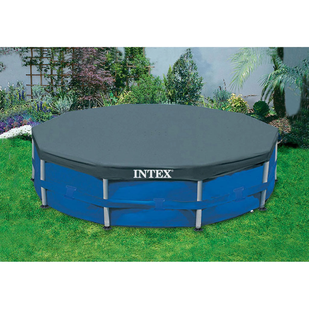 10ft Round Pool Cover & Easy Set Inflatable Pool E271