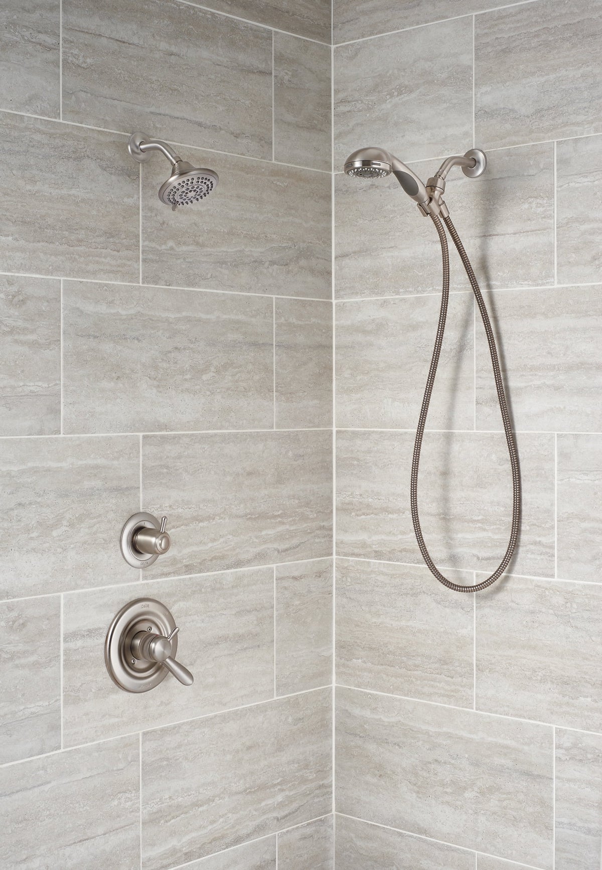 Single Handle 5-Spray Shower Faucet in Stainless K56275