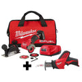 12V Lithium-Ion Brushless Cordless Cut Off Saw Kit with Reciprocating Saw X7531