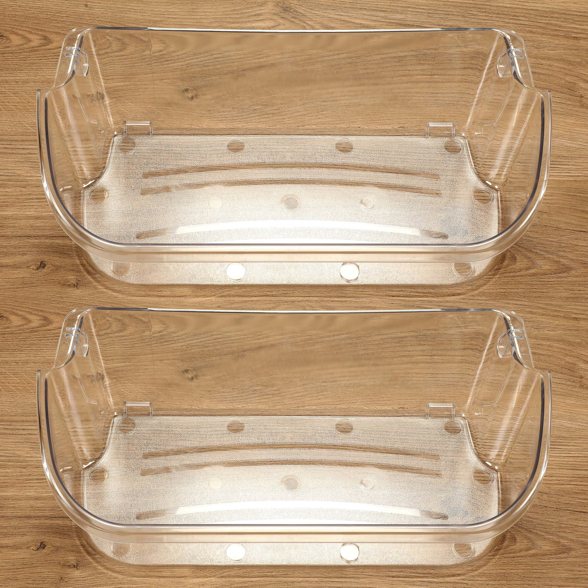 Clear Gallon Door Bin Shelf 2 Pack O613310