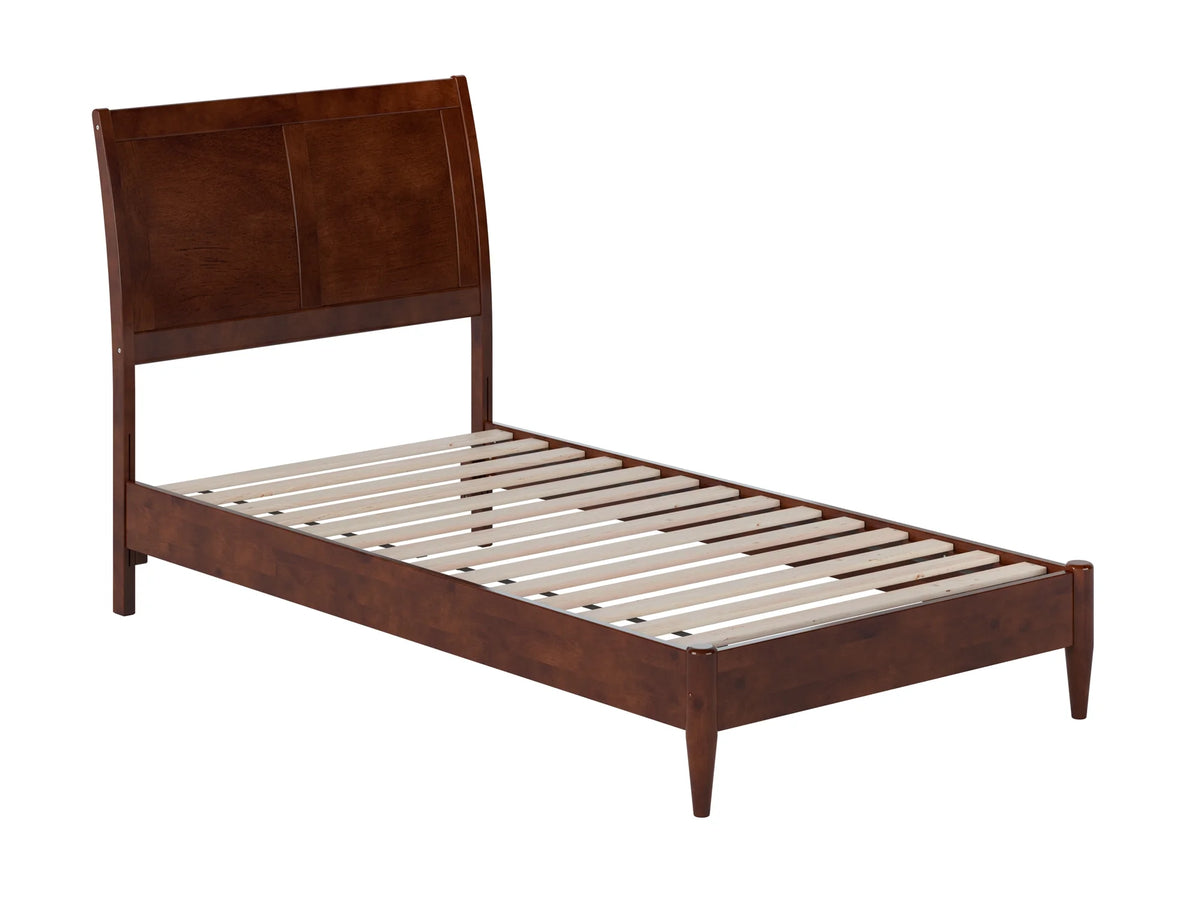 Twin Solid Wood Sleigh Platform Bed L66257