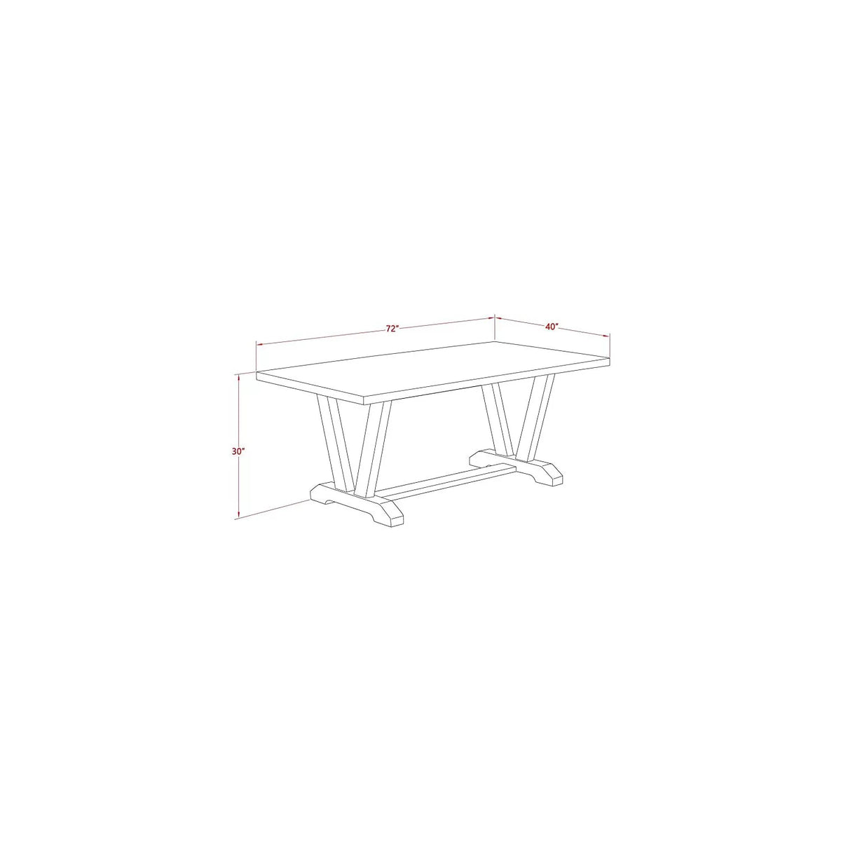 Kitchen Table with Linen White Top and Wooden Legs Y396983