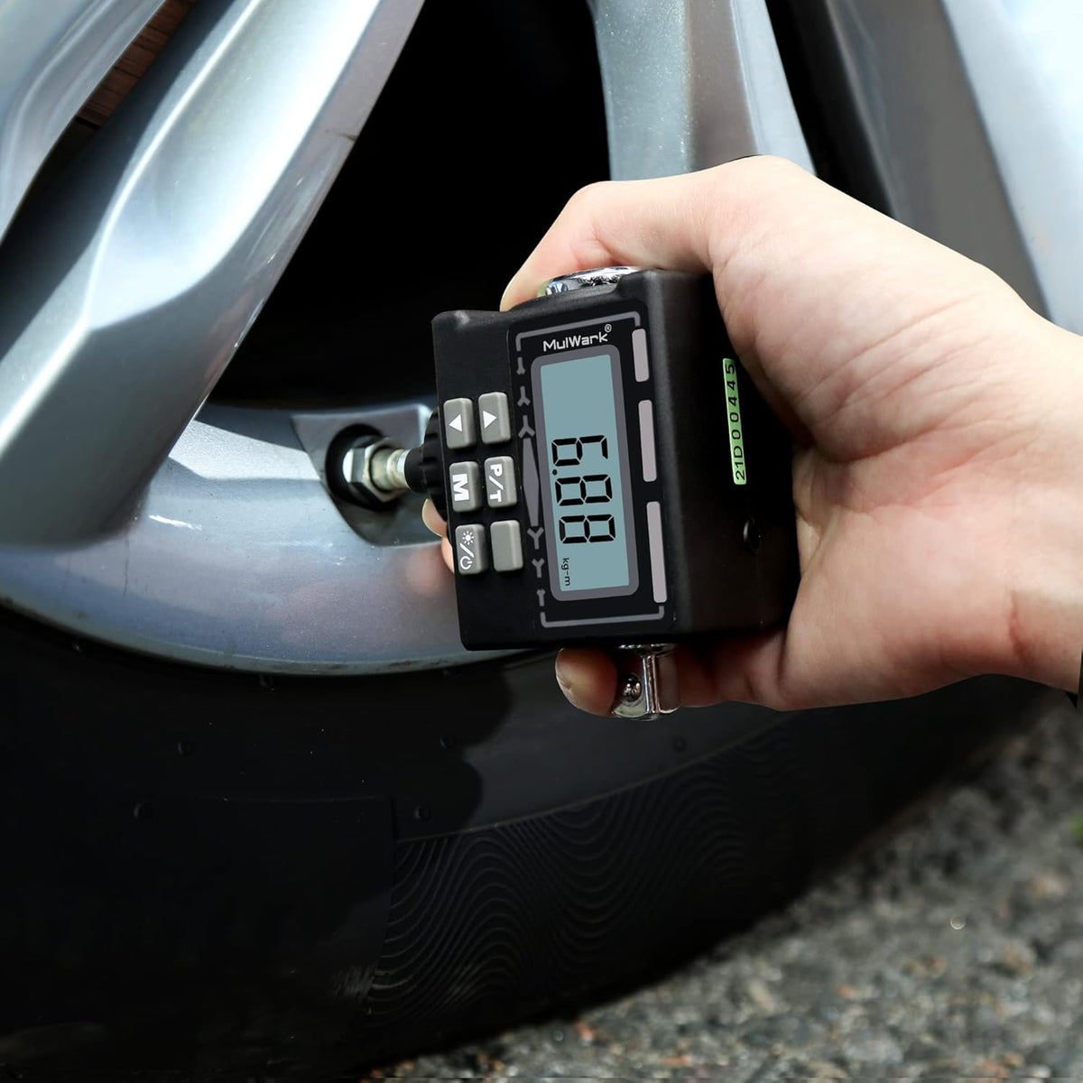 1/2" Digital Torque Adapter Converter with Tire Pressure Gauge, Pack of 2 U57894