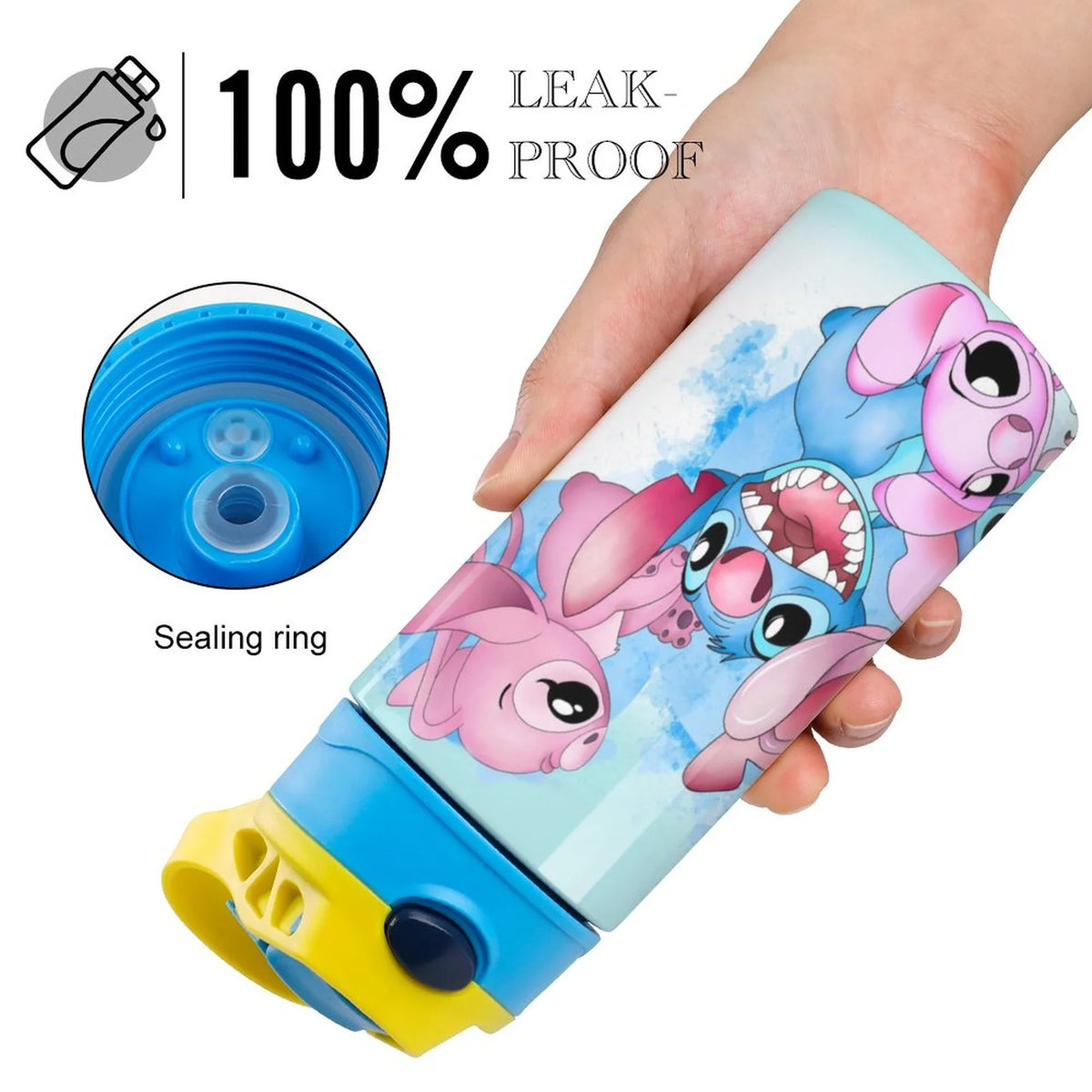 Stainless Steel Vacuum Insulated Water Bottle With Straw O3919