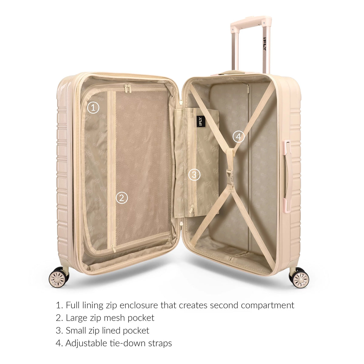 2 Piece Set 20" Carry-on and 28" Checked Hardside Luggage D704