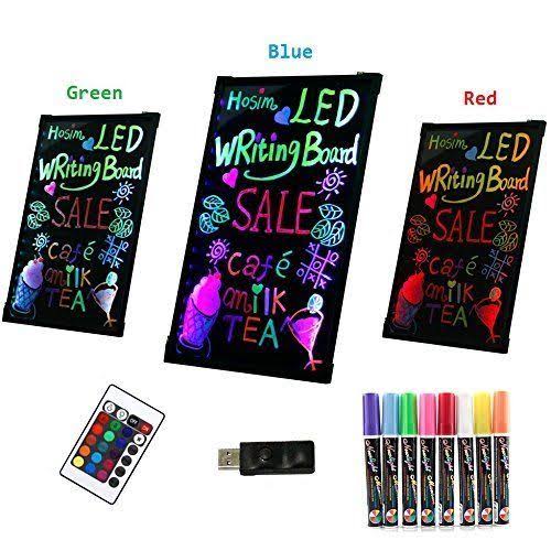 LED Message Writing Board with 8 Colors Markers A893