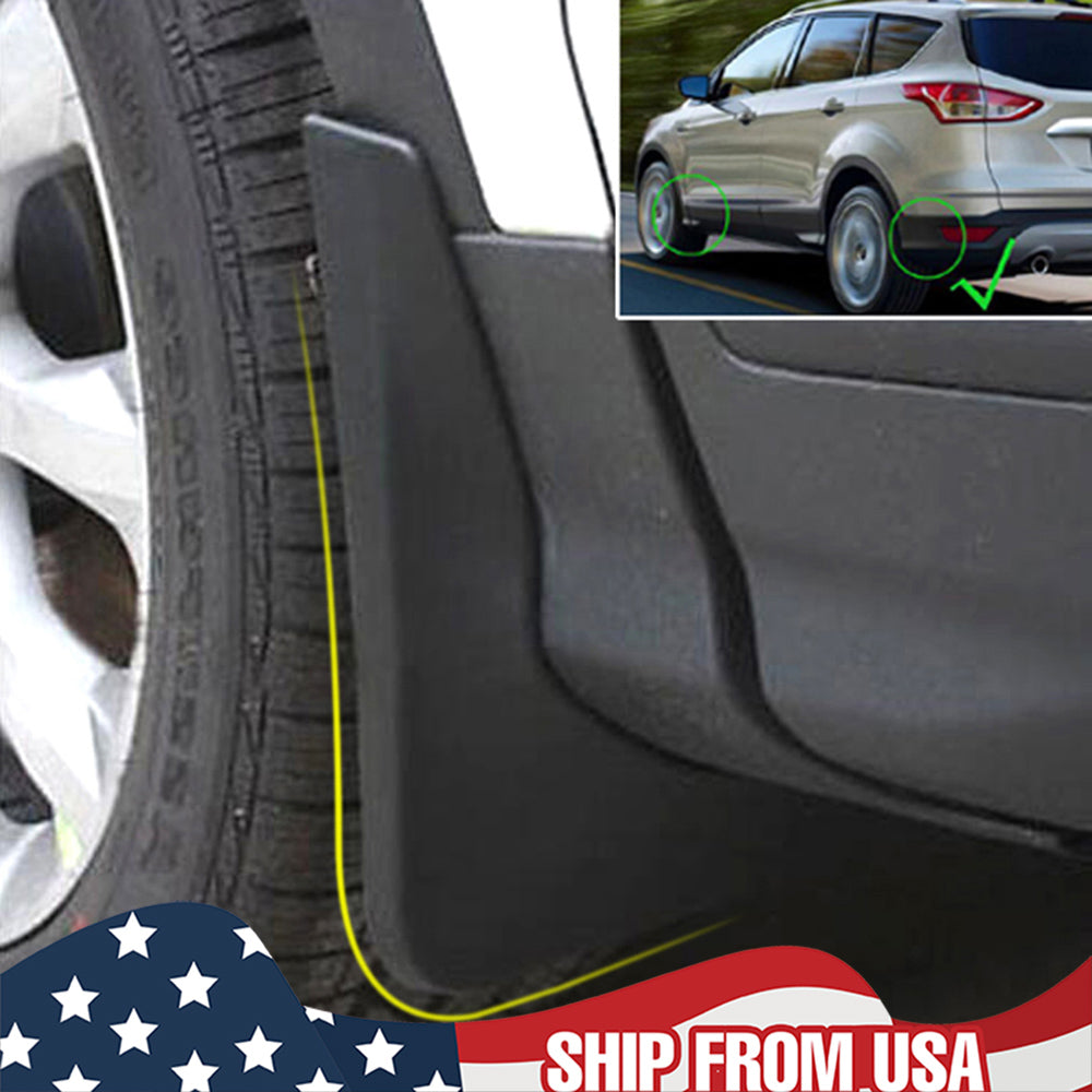 Black Mud Flaps Splash Guards for Ford Escape Z483137