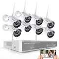 8 Channel 2MP Wireless NVR Security Camera System with 8PCS IP Cameras F911688