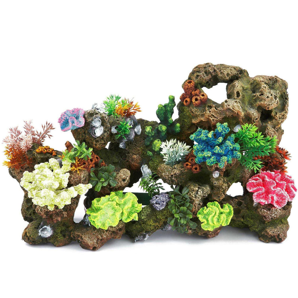 Stone and Coral Aquarium Tank Ornament R679