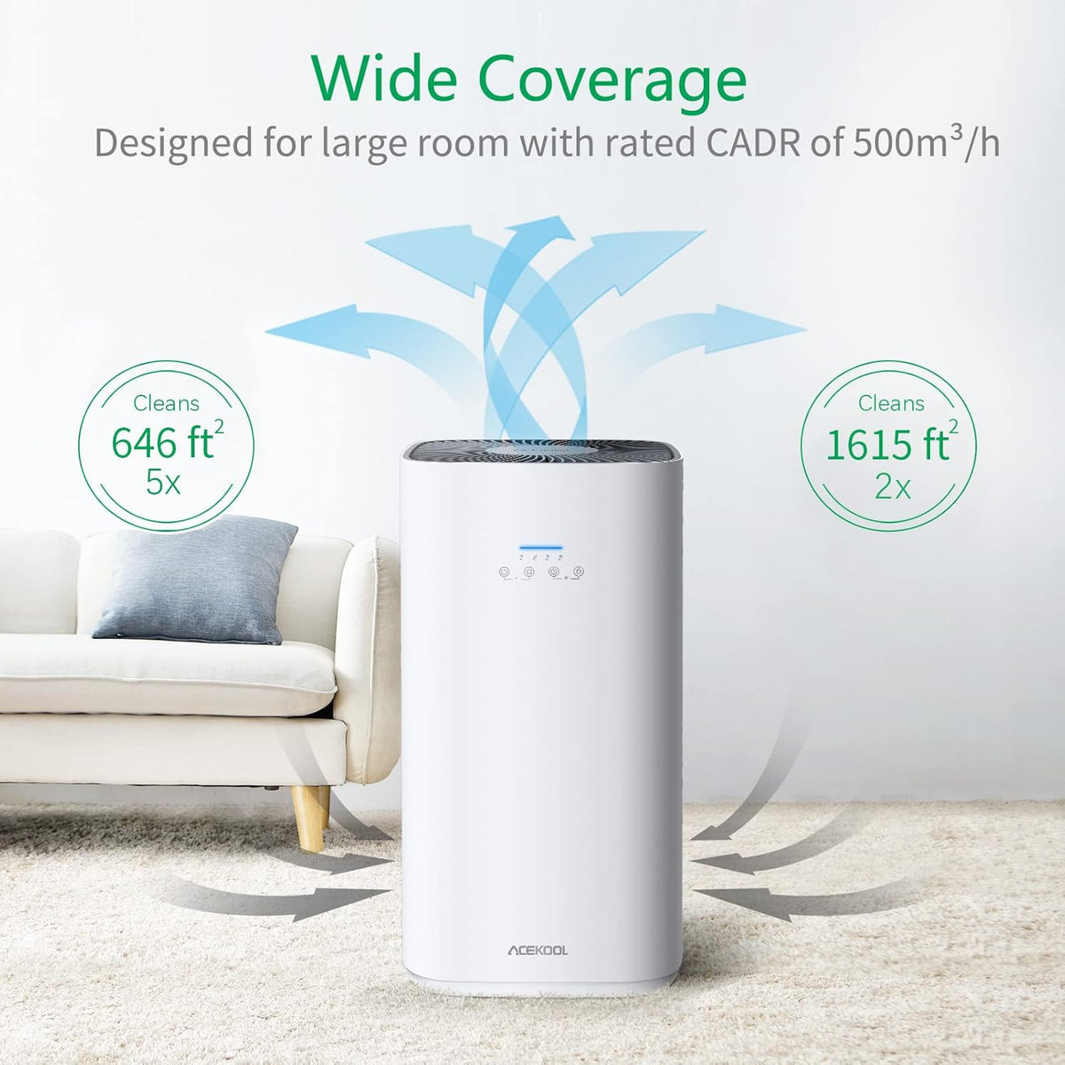 Smart Air Purifier with H13 HEPA Filter O261249