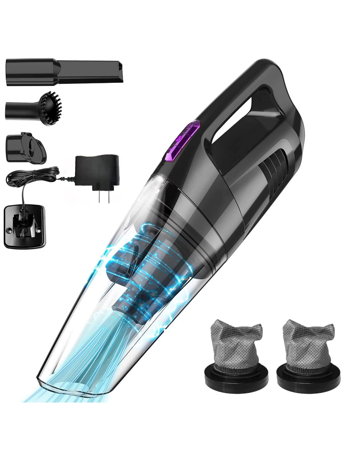 Cordless Handheld Mini Vacuum 8500 PA Washable Filters Wet Dry M329