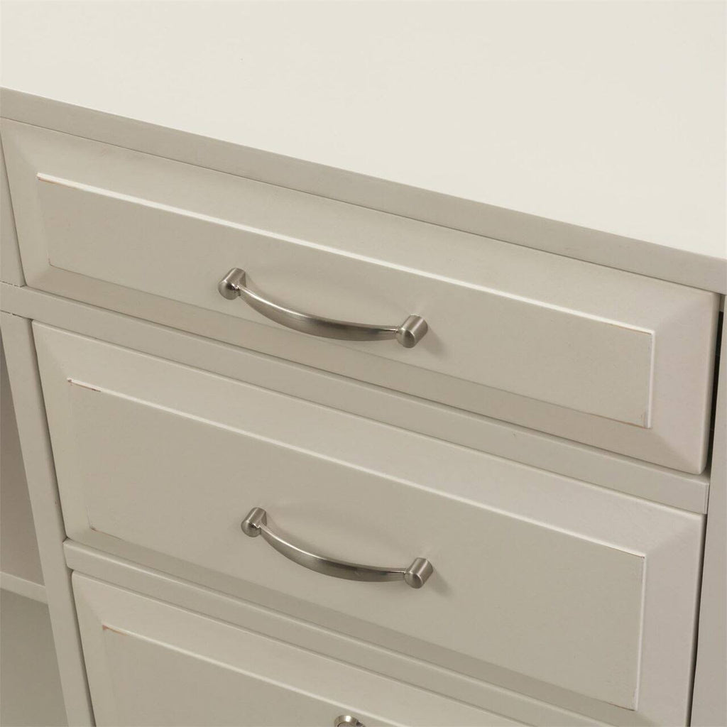 White Computer Credenza A9141