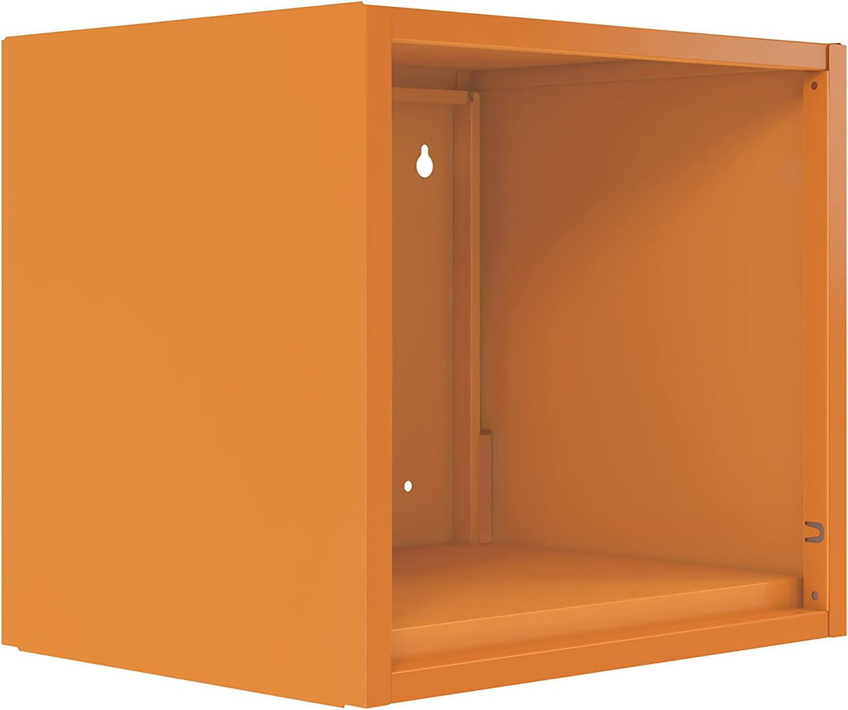 Blue Wall-Mounted Floating Steel Open Cabinet W47259