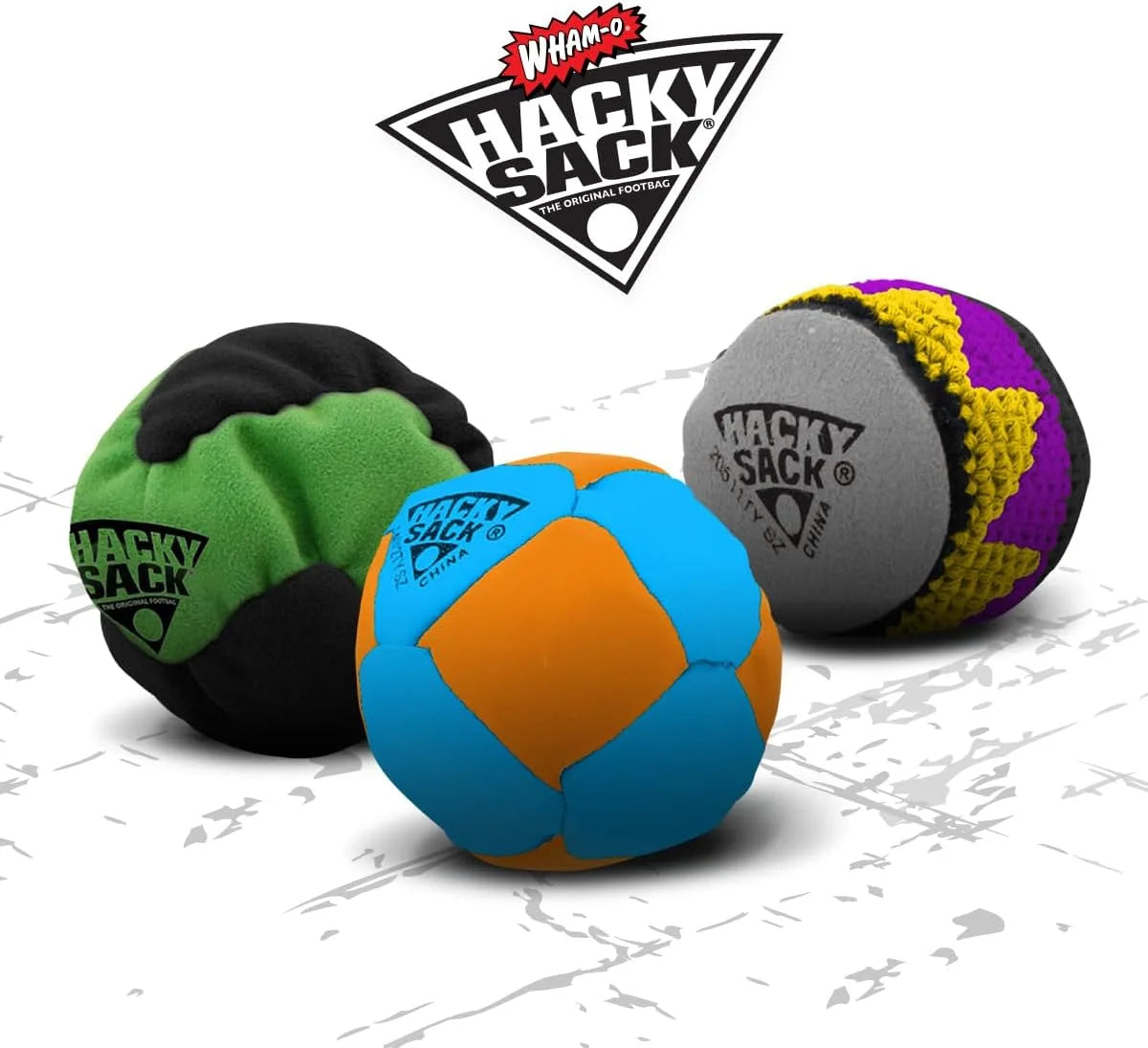 3 PACK Hand Stitched 3 Panel Footbag P471195