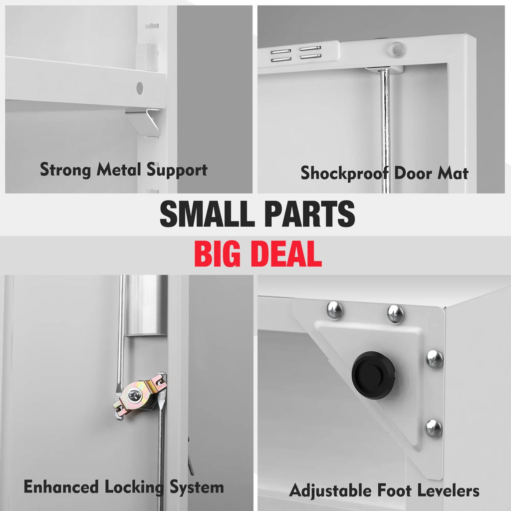Metal Garage Storage Cabinet White X4284