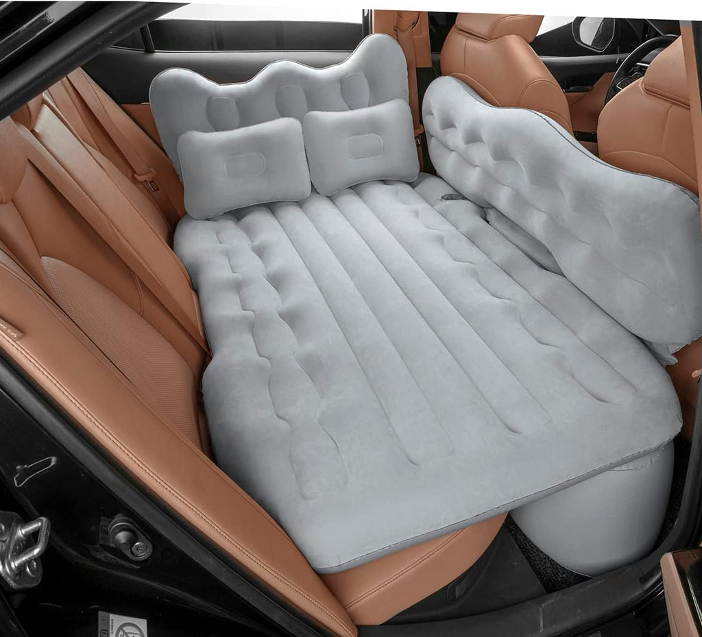 Beige Car Air Mattress Inflatable Bed with Air Pump N52234