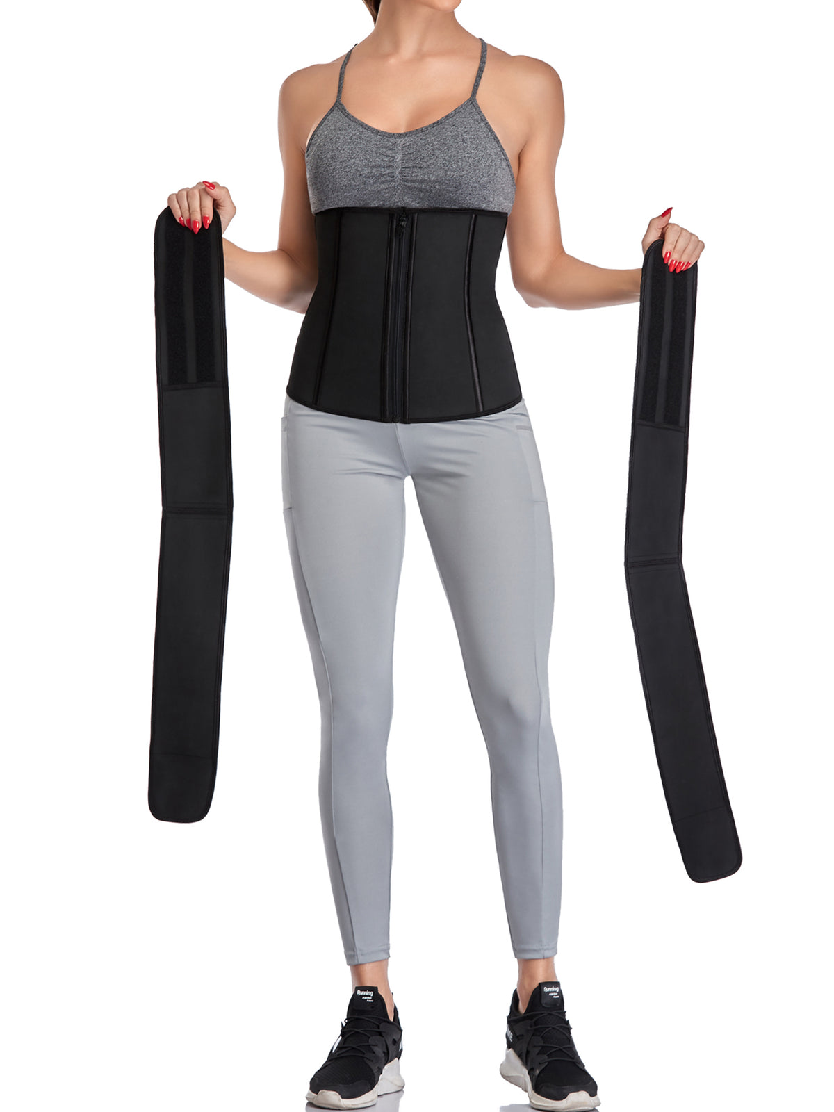 Women's Waist Trainer Corset Belt Sweat Slimming Body Shaper K848