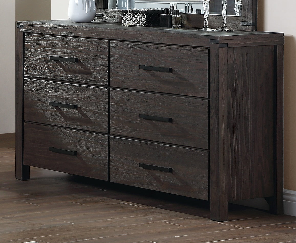 4pc Solid Wood Eastern King Bedroom Furniture Set Q6483