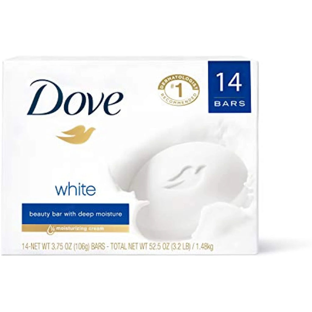 White Moisturizing Beauty Bar 3.75 Oz 14 Bars W539235
