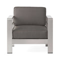 Aluminum Club Chair with Cushions Y964