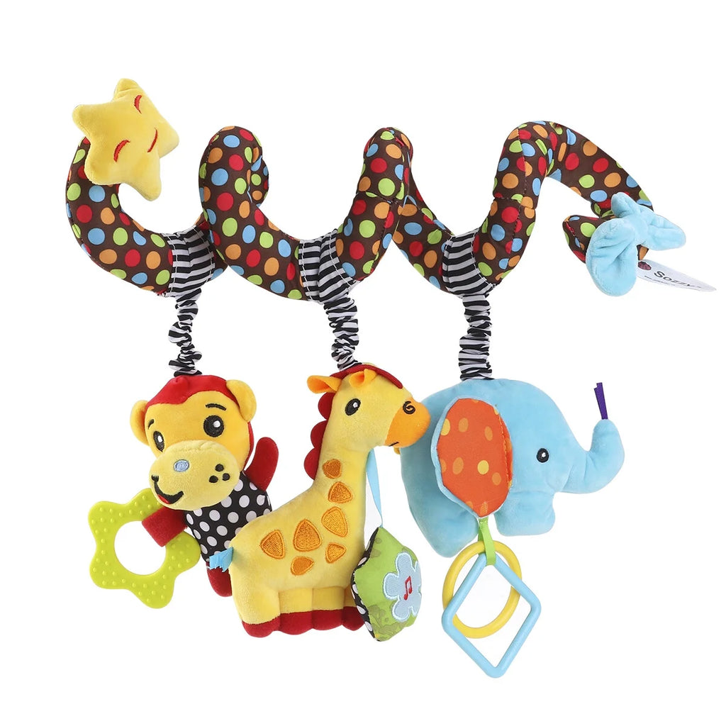 Infant Baby Activity Spiral Bed & Stroller Toy Plush Toy V470405