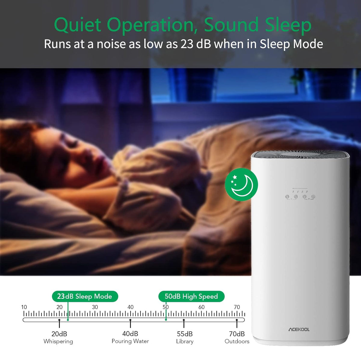 Smart Air Purifier with H13 HEPA Filter O261249