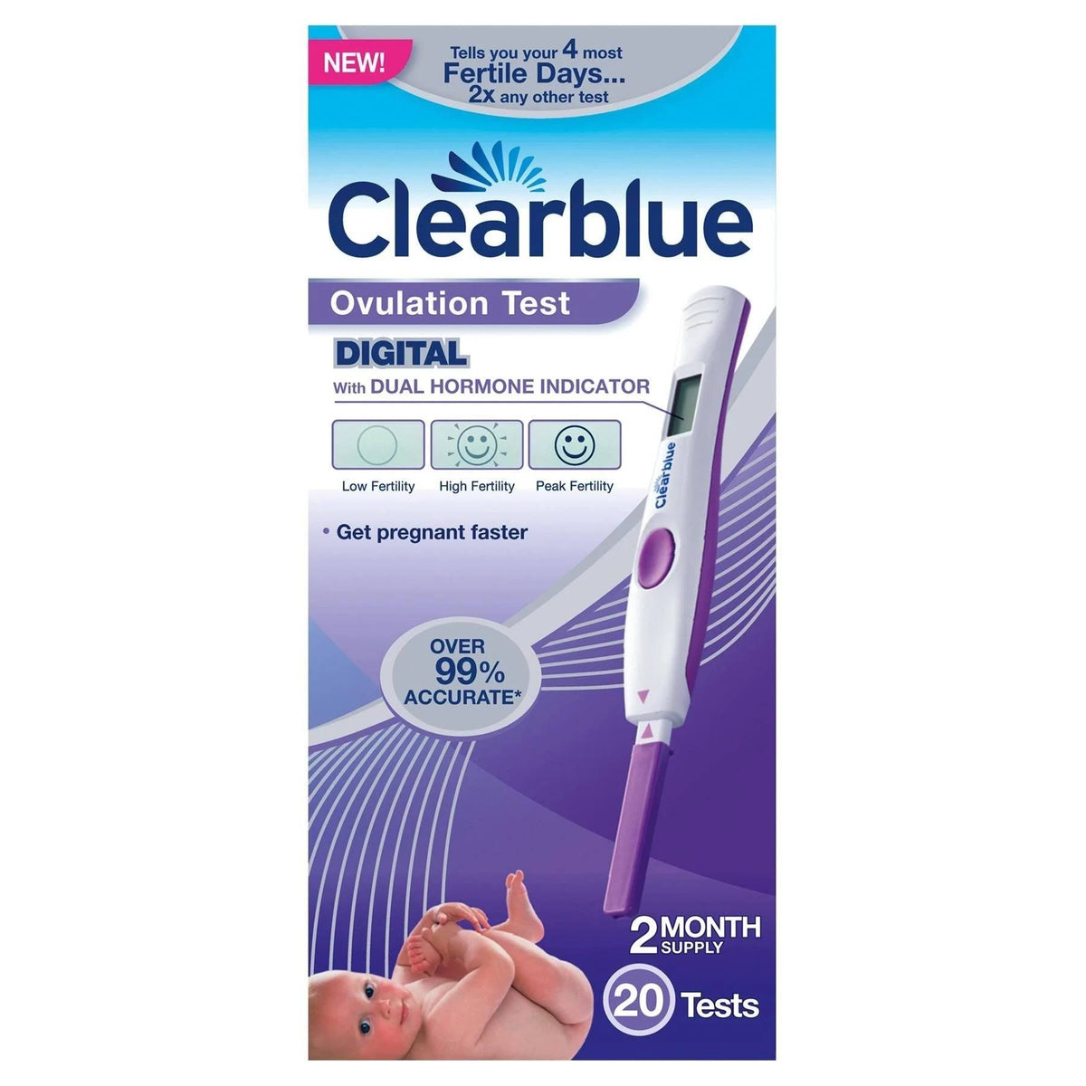 Advanced Digital Ovulation Test with Dual Hormone Indicator B754474