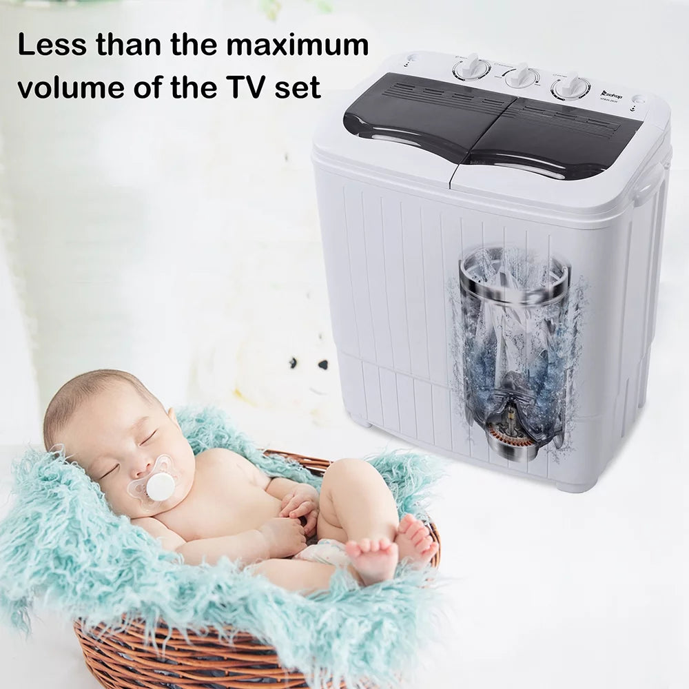 Portable Compact Semi-Automatic Washer 14.3 lb Capacity W8247