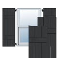 2-Pack Black Wood Exterior Shutters G16027