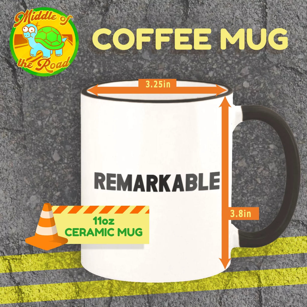 11oz Colored Rim and Handle Coffee Mug X79573