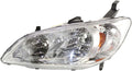 Honda Civic Headlight Assembly 2004 2005 Driver Side Pack of 2 O4659