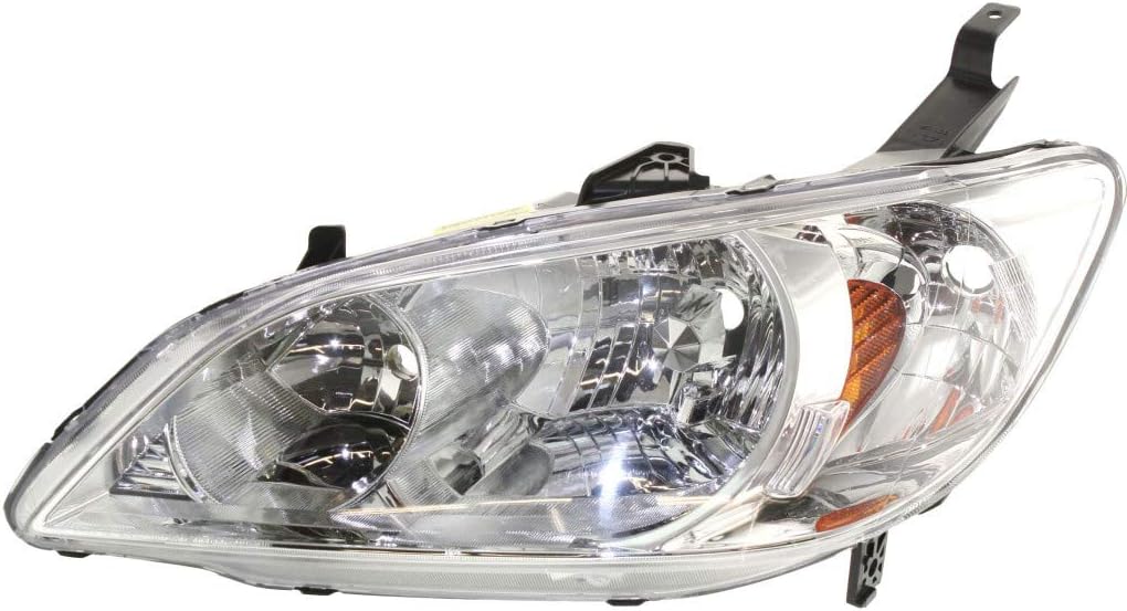 Honda Civic Headlight Assembly 2004 2005 Driver Side Pack of 2 O4659