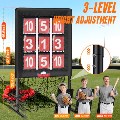 9 Hole Pitching Net with Strike Zone and Training Ball L8519