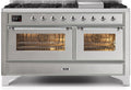 60 Dual Fuel Natural Gas Range Stainless Steel U148