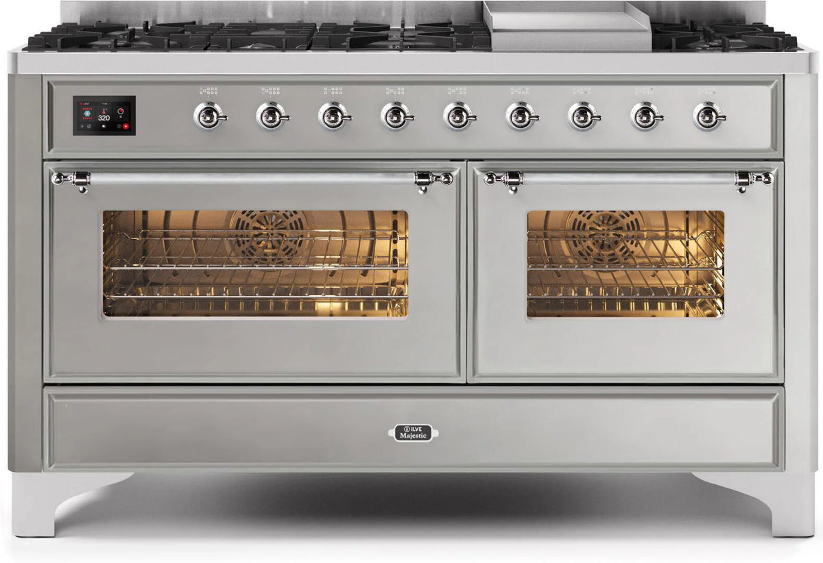 60 Dual Fuel Natural Gas Range Stainless Steel U148