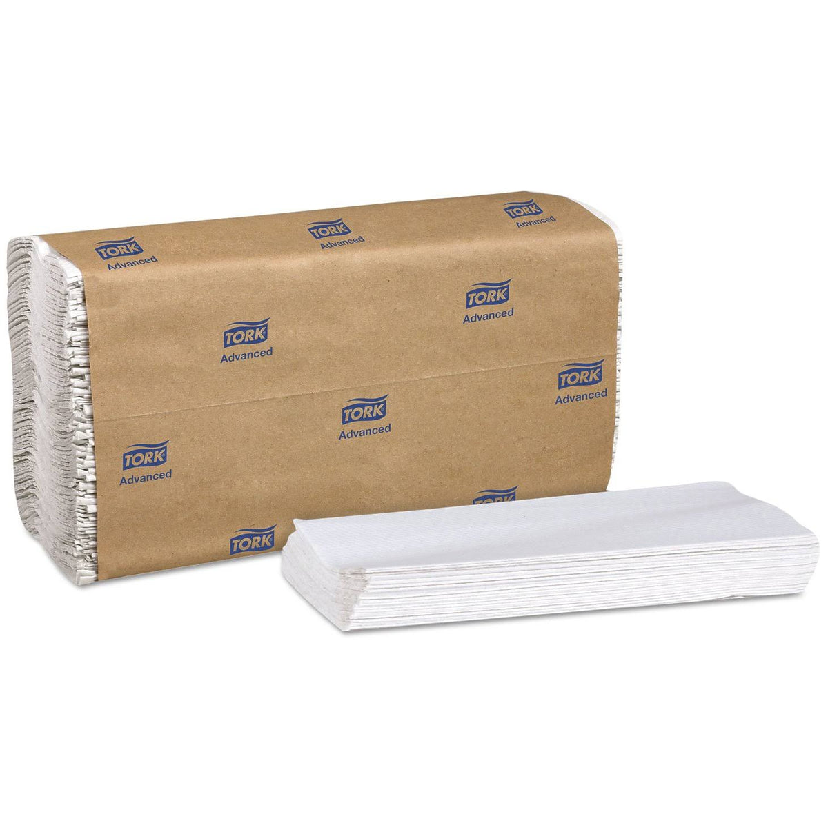 White 1-Ply C-Fold Towels 150/Pack 16 Packs/Carton A7933
