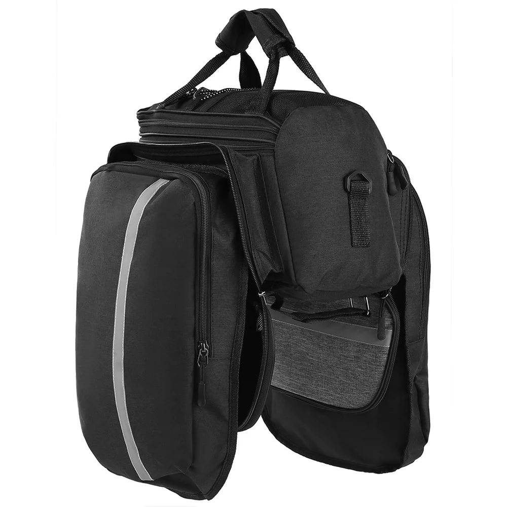 Rear Seat Bag Waterproof MTB Pannier Bag With Rain Cover I95523