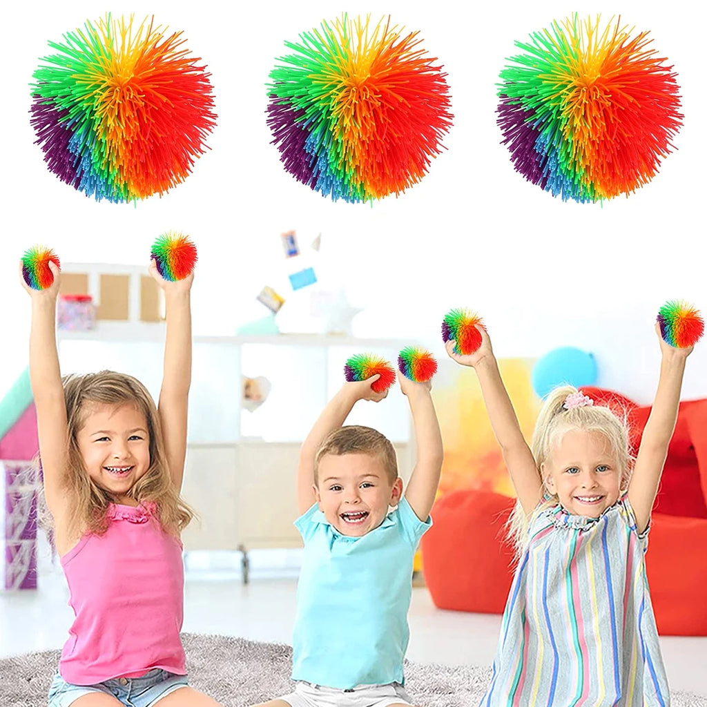 12pcs Silicone Sensory Stringy Balls K9111